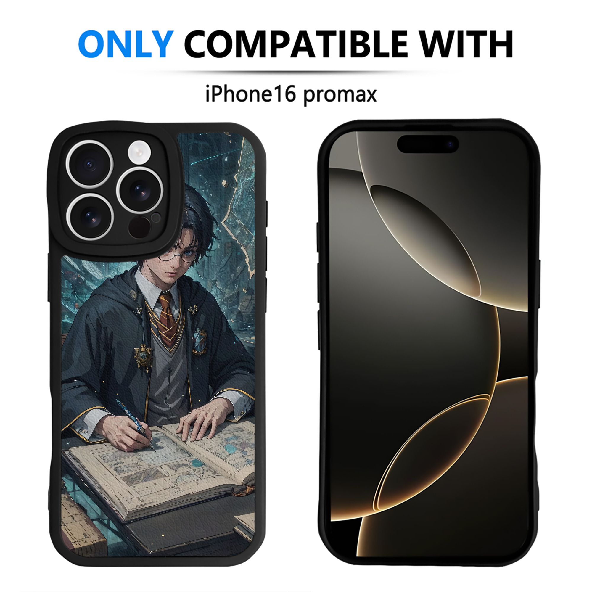（画像用） Harry Potter ハリー・ポッターシリーズ 【iPhone 16シリーズ対応】シリコンスマホケース（レザー調） 材質：シリコン